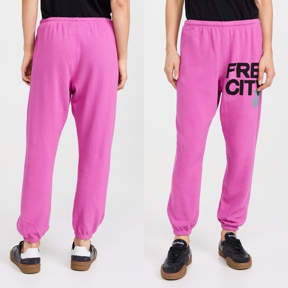 NWT FreeCity Freecity Sweats in Tokyo Pink/Red Size Medium